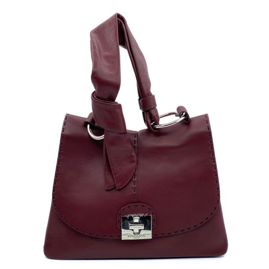 Сумка Renato Angi бордовая кожаная - фото 1, 