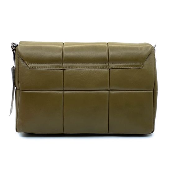 Сумка Di Gregorio зеленая кожаная - фото 4, 