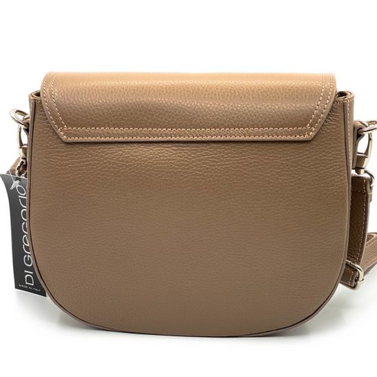 Клатч Di Gregorio бежевый кожаный - фото 3, 