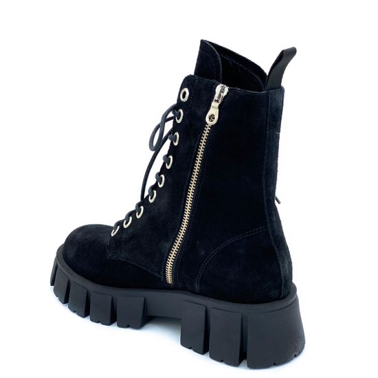 Ботинки Mimmu черные замшевые демисезонные - фото 3, M405M1 MIM CAM NERO