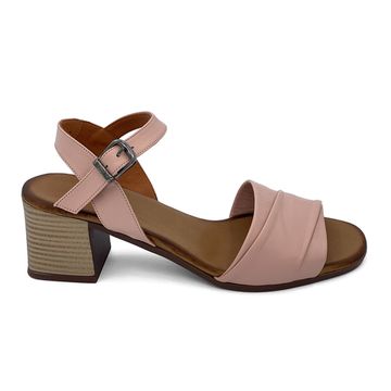 Босоножки CV COVER пудрового цвета кожаные - фото 1, 268 463 COV PUDRA