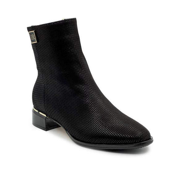 Ботильоны Ilasio Reanzoni черные замшевые на байке - фото 2, 4354 IR NERO