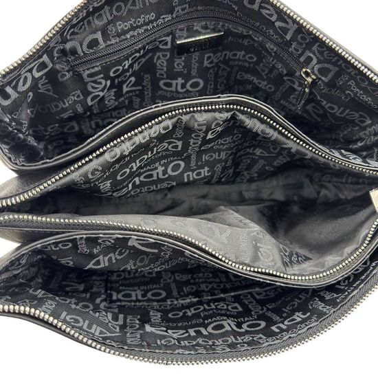 Сумка Renato Angi черная кожаная плетеная - фото 7, 3301117 RA NERO