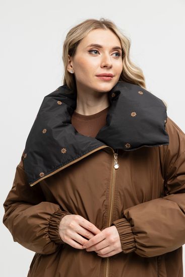 Пуховик Tuffoni коричнево-черный - фото 1, 