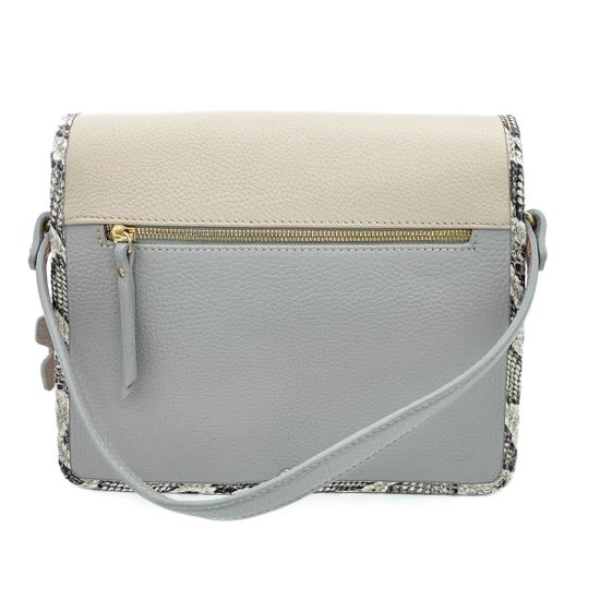 Сумочка Marina Creazioni бежево-розовая маленькая кожаная - фото 3, 