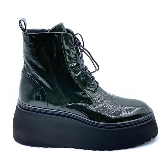 Ботинки Fru.it зеленые наплак Байка - фото 1, 