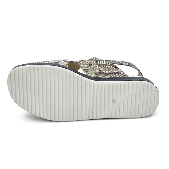 Босоножки Elisa Di Venezia бежевые кожаные &quot;Piton&quot; - фото 4, E10628 ELISA PITON