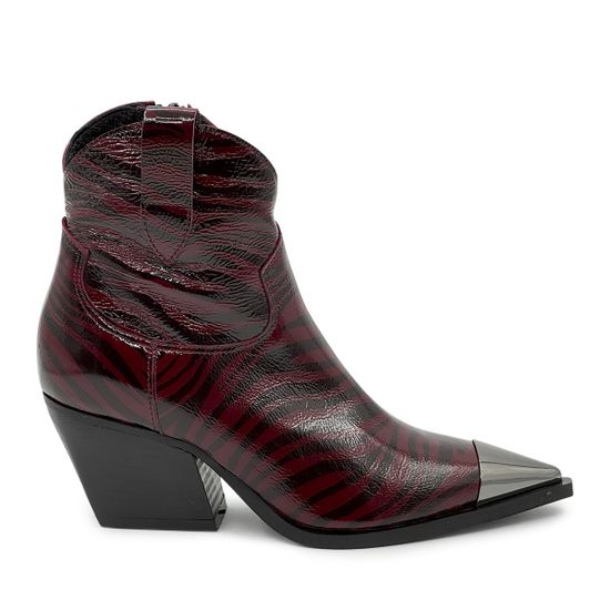 Ботильоны казаки MIMMU наплак принт &quot;зебра&quot; демисезонные - фото 1, M860M1 MIM ZEBRA