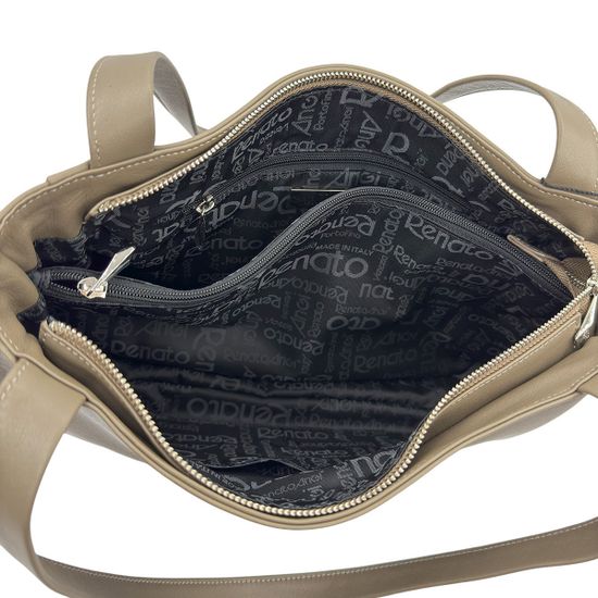 Сумка Renato Angi серая кожаная - фото 5, 3402581 RA GRIGIO