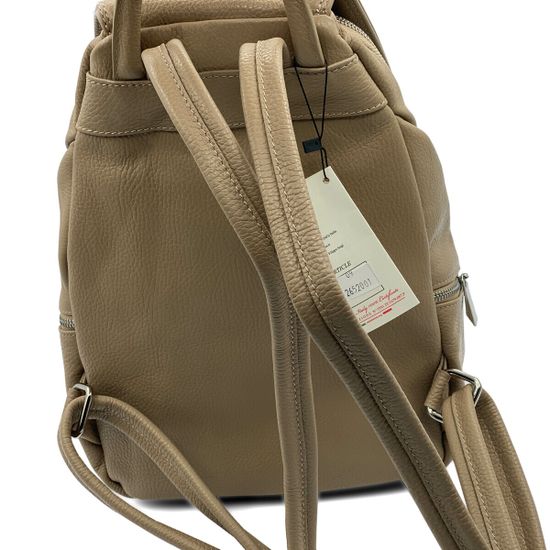 Рюкзак Renato Angi бежевый кожаный - фото 3, 2652001 RA BEIGE