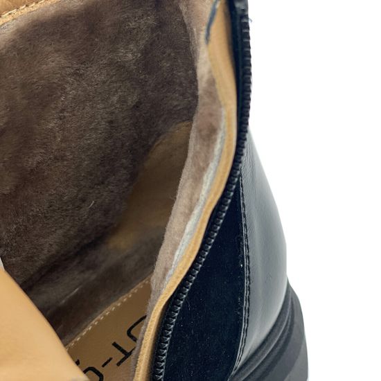 Ботинки MOTCLE черные кожа/замша на меху - фото 9, MOT2451M MOT