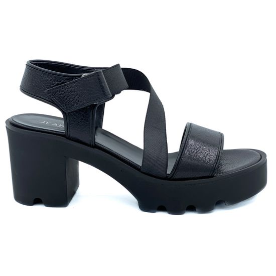 Босоножки Jeannot черные кожаные - фото 1, 