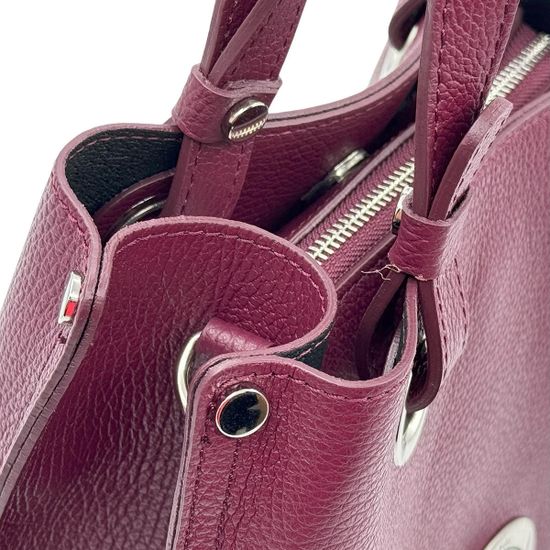 Сумка Renato Angi бордовая кожаная - фото 5, 3257901 RA BORDO