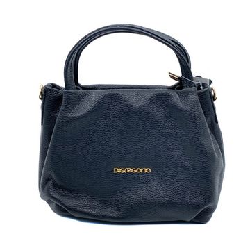 Сумка Di Gregorio черная кожаная - фото 1, 8810 DG NERO