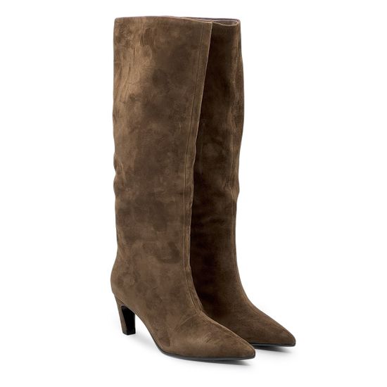 Сапоги TUFFONI коричневые замшевые на байке - фото 8, 1025025VB TUF MORO