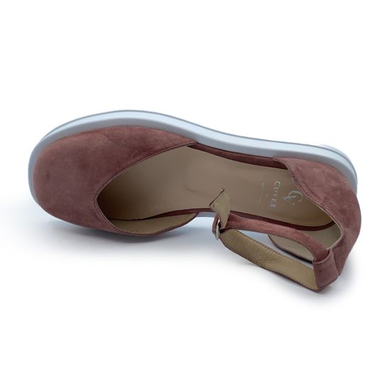 Туфли CV COVER замшевые пудрового цвета - фото 5, 137-05 COV PUDRA