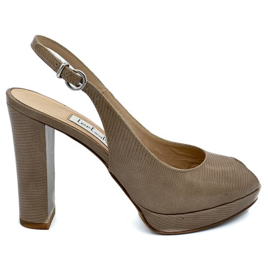 Босоножки Left&amp;Right бежевые из лакированной кожи - фото 1, Y107 LR