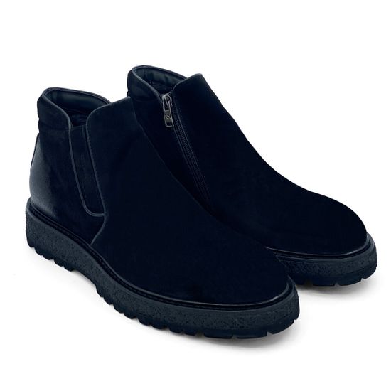 Ботинки Giampieronicola черные замшевые на шерсти - фото 7, J41131 GPN