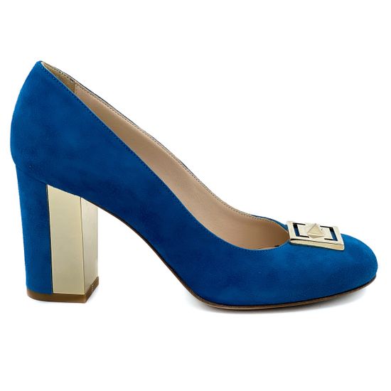 Туфли женские Renzi синие замшевые - фото 1, 504200C RZ