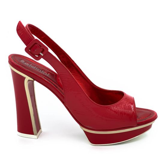 Босоножки Baldinini красные наплак - фото 1, 