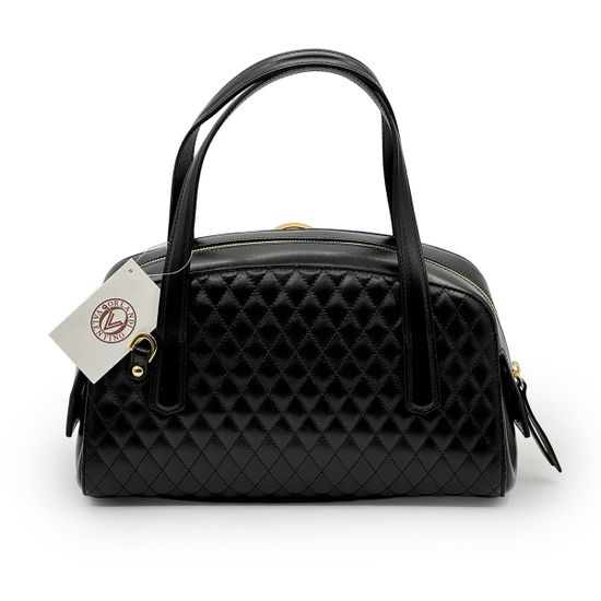 Сумка Valentino Orlandi черная кожаная - фото 3, 7219 VO NERO