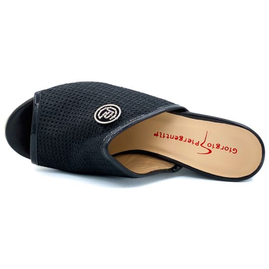 Сабо Giorgio Piergentili черные кожаные - фото 5, 