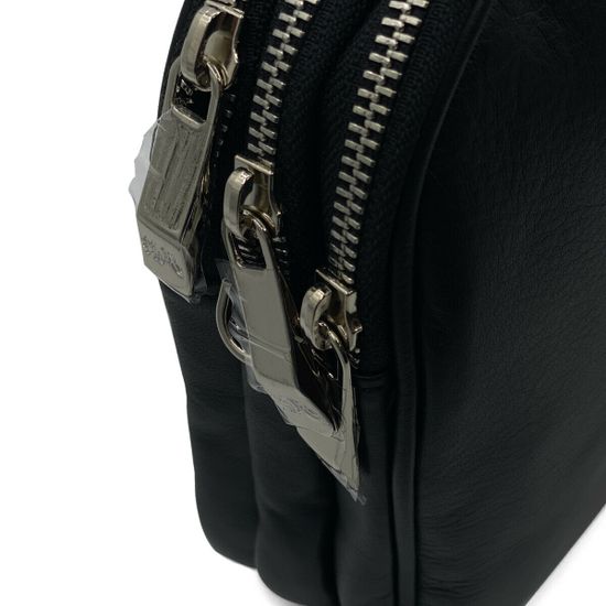 Сумка кросс-боди Renato Angi черная кожаная - фото 5, 