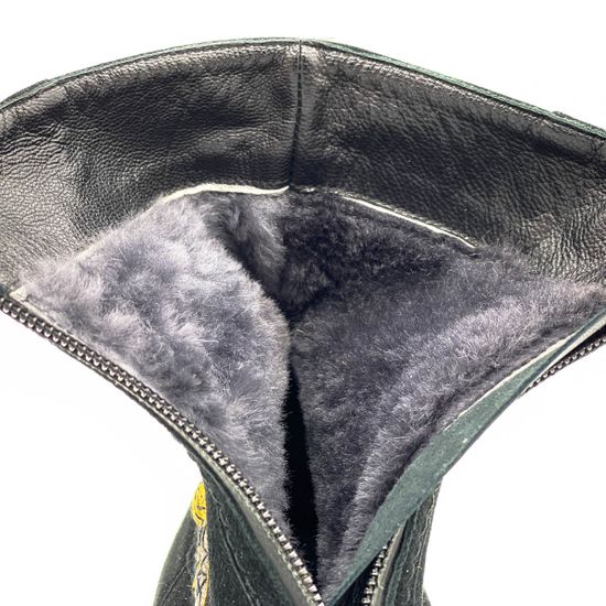 Ботинки Mara черные замшевые МЕХ - фото 7, 