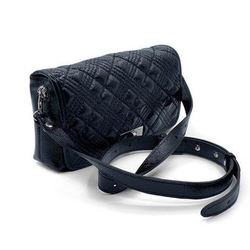 Сумка кросс-боди Marina Creazioni черная из стеганой лакированной кожи - фото 2, B6514 MC NERO LAK TRP265