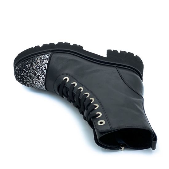 Ботинки Tiffi черные кожаные демисезонные - фото 5, A383 TI