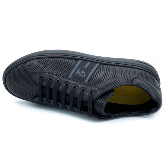 Кеды Giampieronicola черные кожаные - фото 5, 