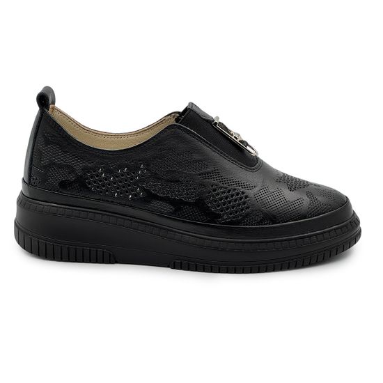 Кеды LAB MILANO черные кожаные - фото 1, G352634 LAB NERO