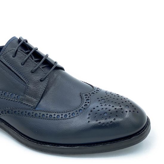 Ботинки Giampieronicola синие кожаные демисезонные - фото 6, 42702A GPN BLU