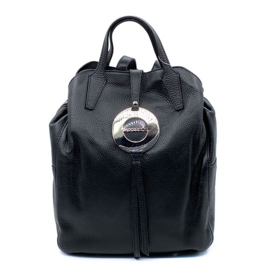 Рюкзак Di Gregorio черный кожаный - фото 1, 