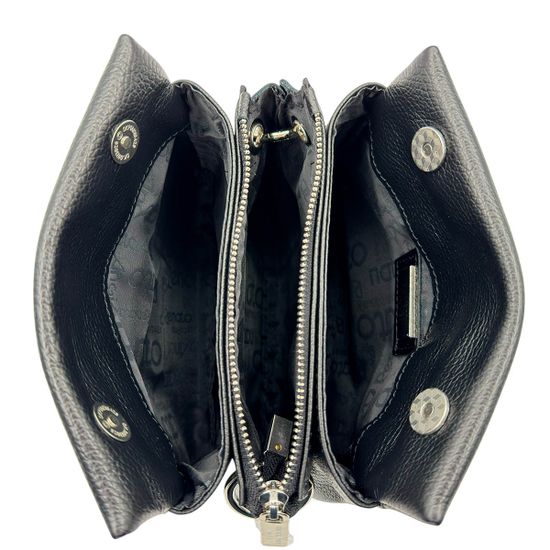 Сумочка кросс-боди Renato Angi черная кожаная - фото 7, 3551001 RA NERO