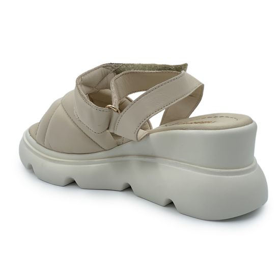 Босоножки NILA&amp;NILA бежевые кожаные - фото 3, ET1122 NIL BEIGE