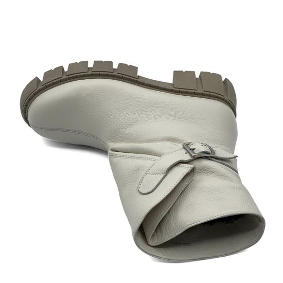 Ботинки CVCover бежевые кожаные на меху - фото 5, 80490-2 COV