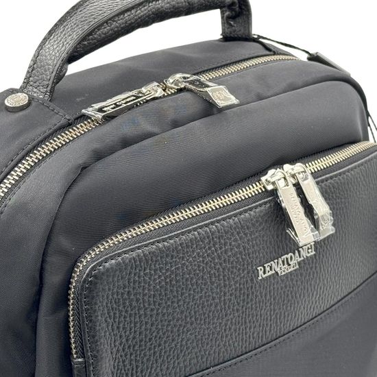 Рюкзак Renato Angi черный кожа/текстиль - фото 4, 3358610 RA NERO