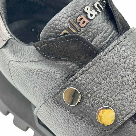 Кроссовки NILA&amp;NILA черные замша/кожа демисезонные - фото 8, NO9014 NIL NERO