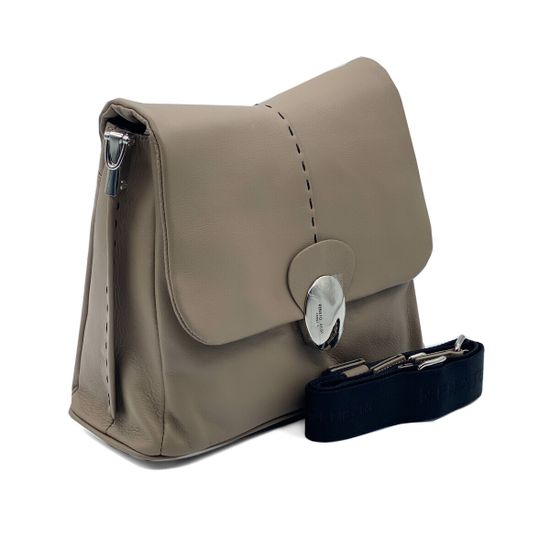 Сумка Renato Angi бежевая кожаная - фото 2, 