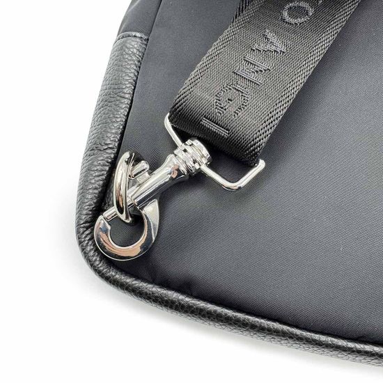 Рюкзак кросс-боди Renato Angi черный кожа/текстиль - фото 4, 3358710 RA NERO