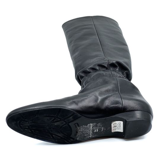 Сапоги женские Gianmarco Lorenzi черные кожа демисезонные - фото 4, 