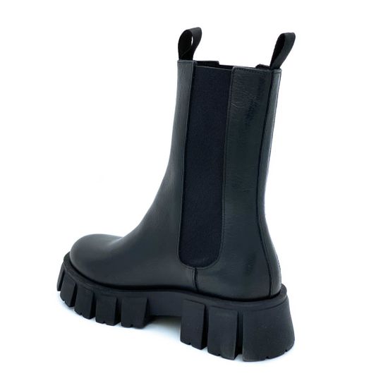 Ботинки челси Mimmu черные кожаные Байка - фото 3, M405M4 MIM NERO