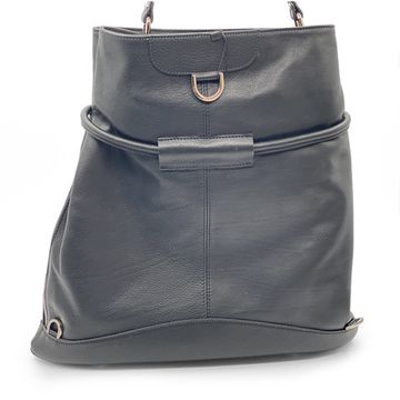 Сумка-рюкзак Renato Angi черная кожаная - фото 2, 3103381 RA