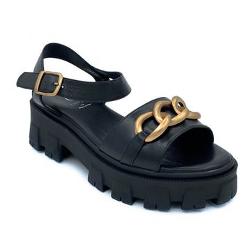 Босоножки Cover черные кожаные - фото 2, 2593-2 COV