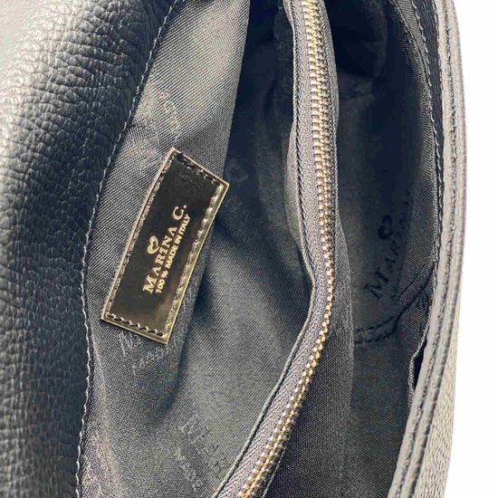 Клатч Marina Creazioni черный кожаный - фото 4, 