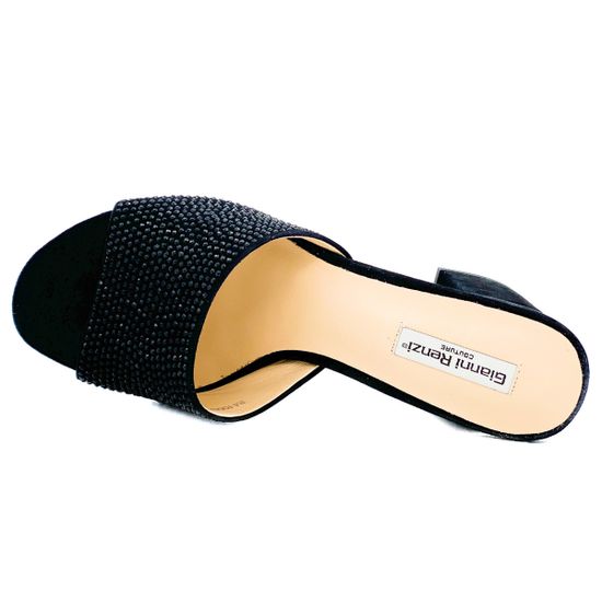 Сабо Gianni Renzi  черные замшевые - фото 5, RA1060A GR