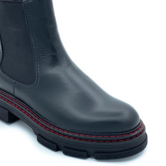 Ботинки Cover черные кожаные Байка - фото 6, 