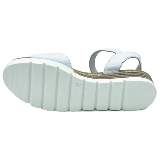 Босоножки Cover белые кожаные - фото 4, 5998 COV