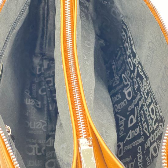 Сумка Renato Angi рыжая кожаная плетеная - фото 5, 2703581 RA MORO